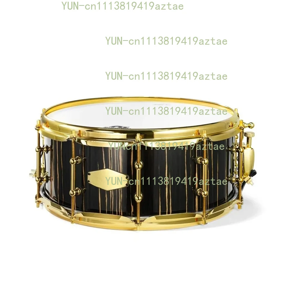 Professional Grade Snare Drum Set Thickened Ebony Stainless Steel Maple Material Mesh Brass Musical Function
