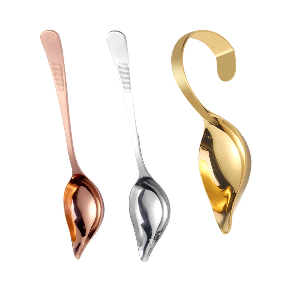 

3pcs Stainless Steel Spoon Saucier Sauce Dressing Kitchen Gadgets Drawing Drizzle Mixing Non Rust Premium Material