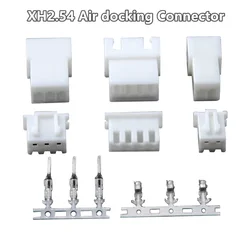 20Set/100Pcs XH 2.54mm Air Docking Connector Leads Header Male/Female Housing+Male/Female Terminals 2P~15Pin Plastic shell