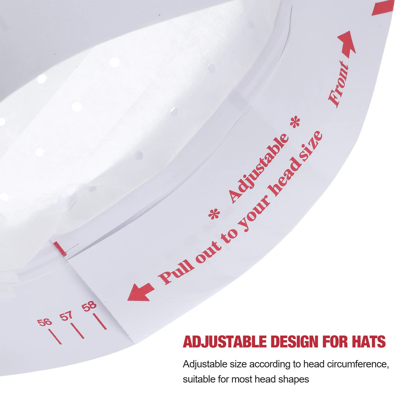 

20Pcs Paper Chef Hats Adjustable Disposable Cooking Caps Lightweight Kitchen Working Hat for Catering Staff Waitress Uniform Hat