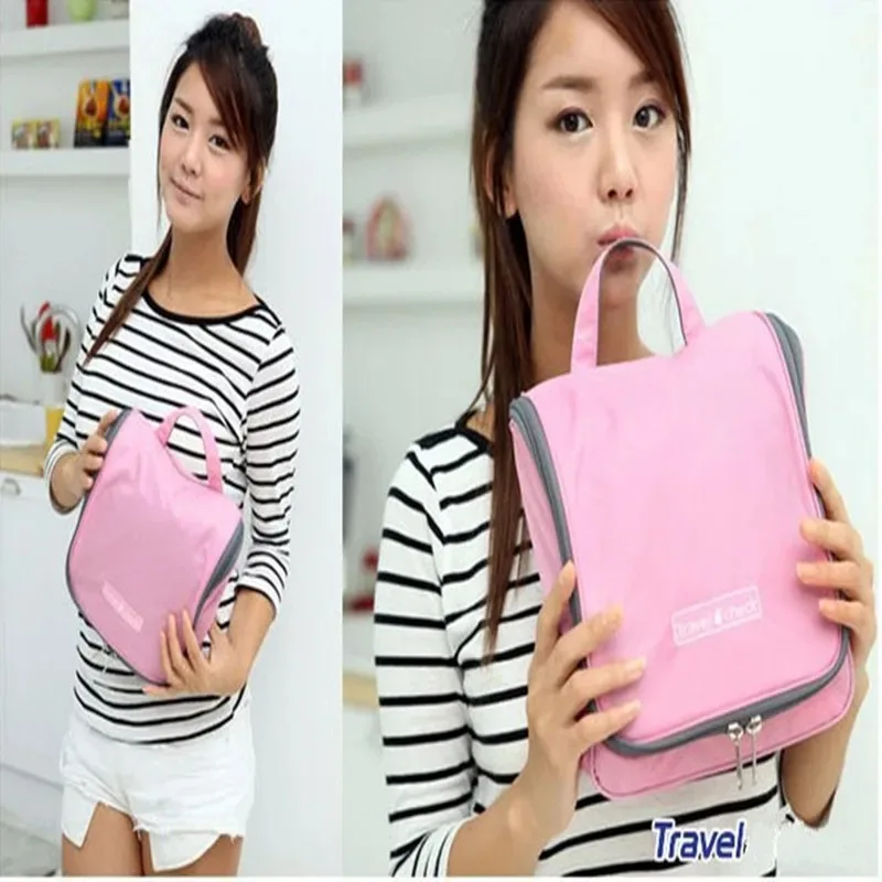 야외 여행 액세서리, 메이크업 가방, 대용량 방수 메이크업 및 샤워 가방, 걸이식 가방 보관, 분류 보관