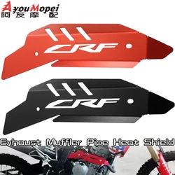 CRF LOGO Exhaust Pipe Heat Anti-Scalding Cover Guard For HONDA CRF300L / Rally