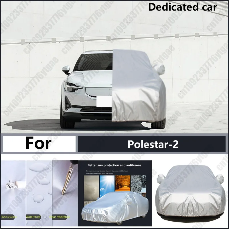 

For Polestar-2 Oxford cloth car cover for sun protection, rain resistance, and all season special car dust cover