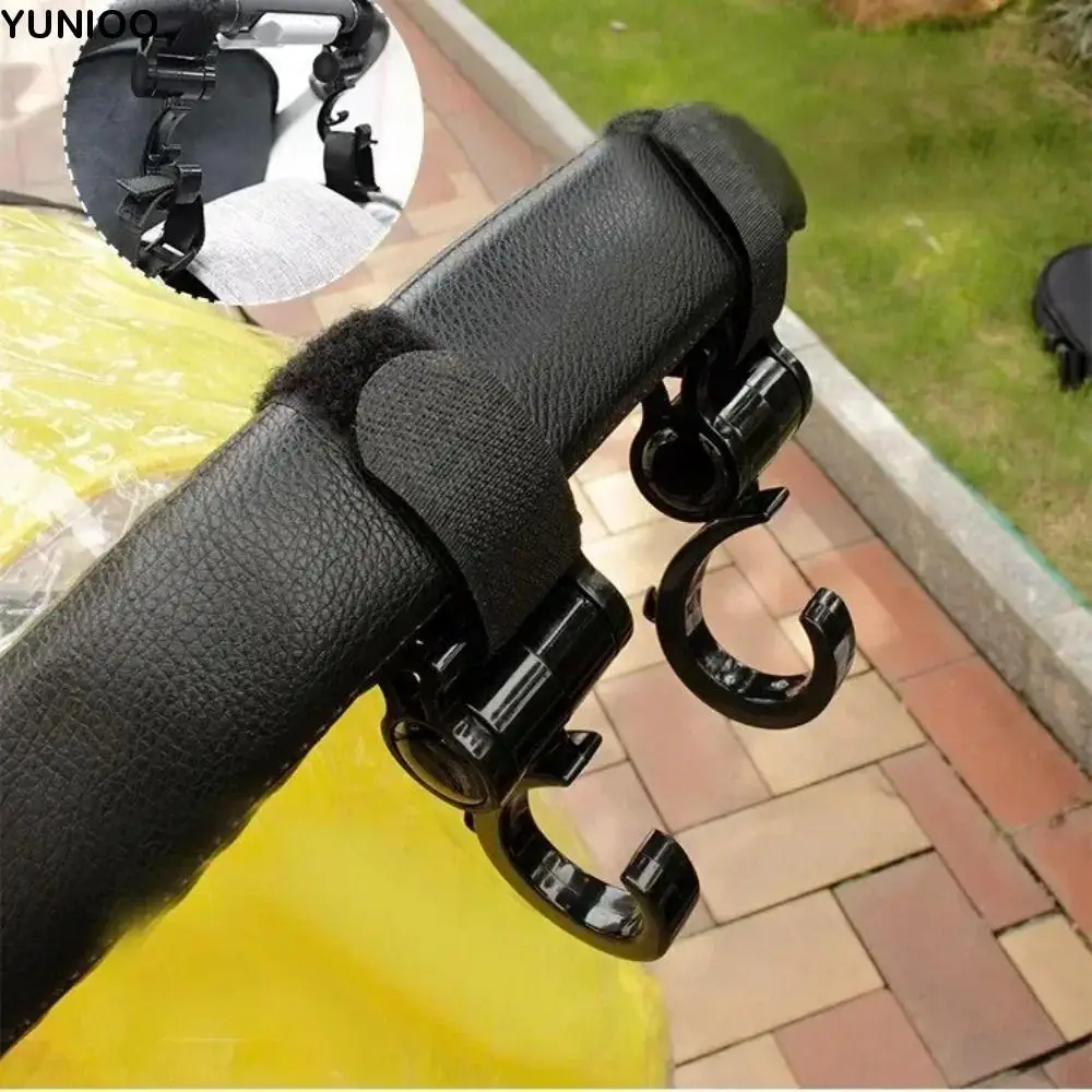 

Large Hook Stroller Hook 360 Rotary Hook and Loop Pushchair Hanger Degree Hook Multi-Purpose Stroller Accessories Car Seat
