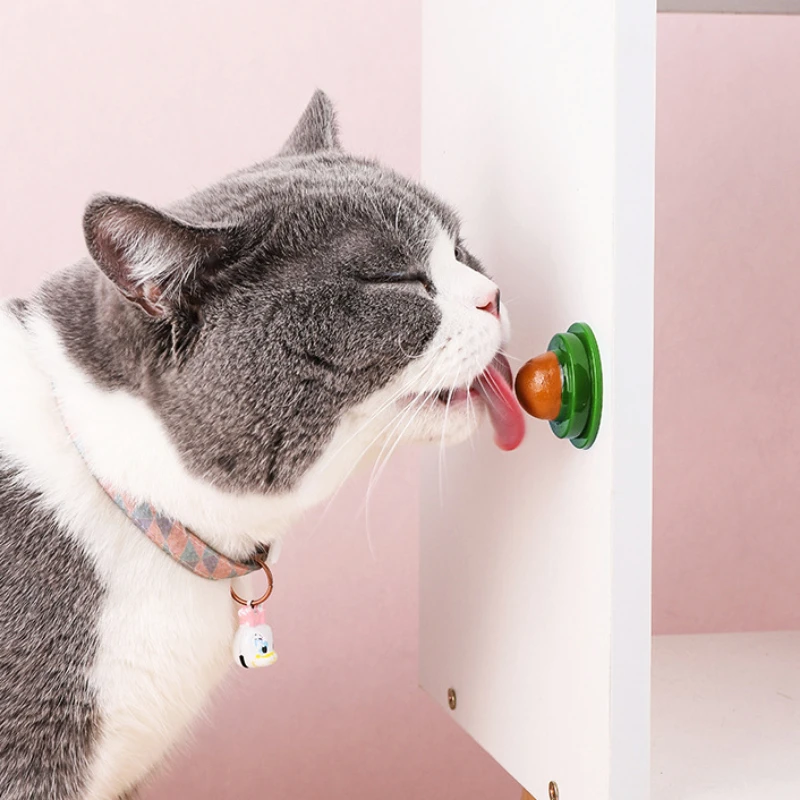 

Healthy Kittens Cat Snacks Catnip Sugar Candy Licking Nutrition Gel Energy Ball Toy For Cats Increase Water Drinking Help Tool