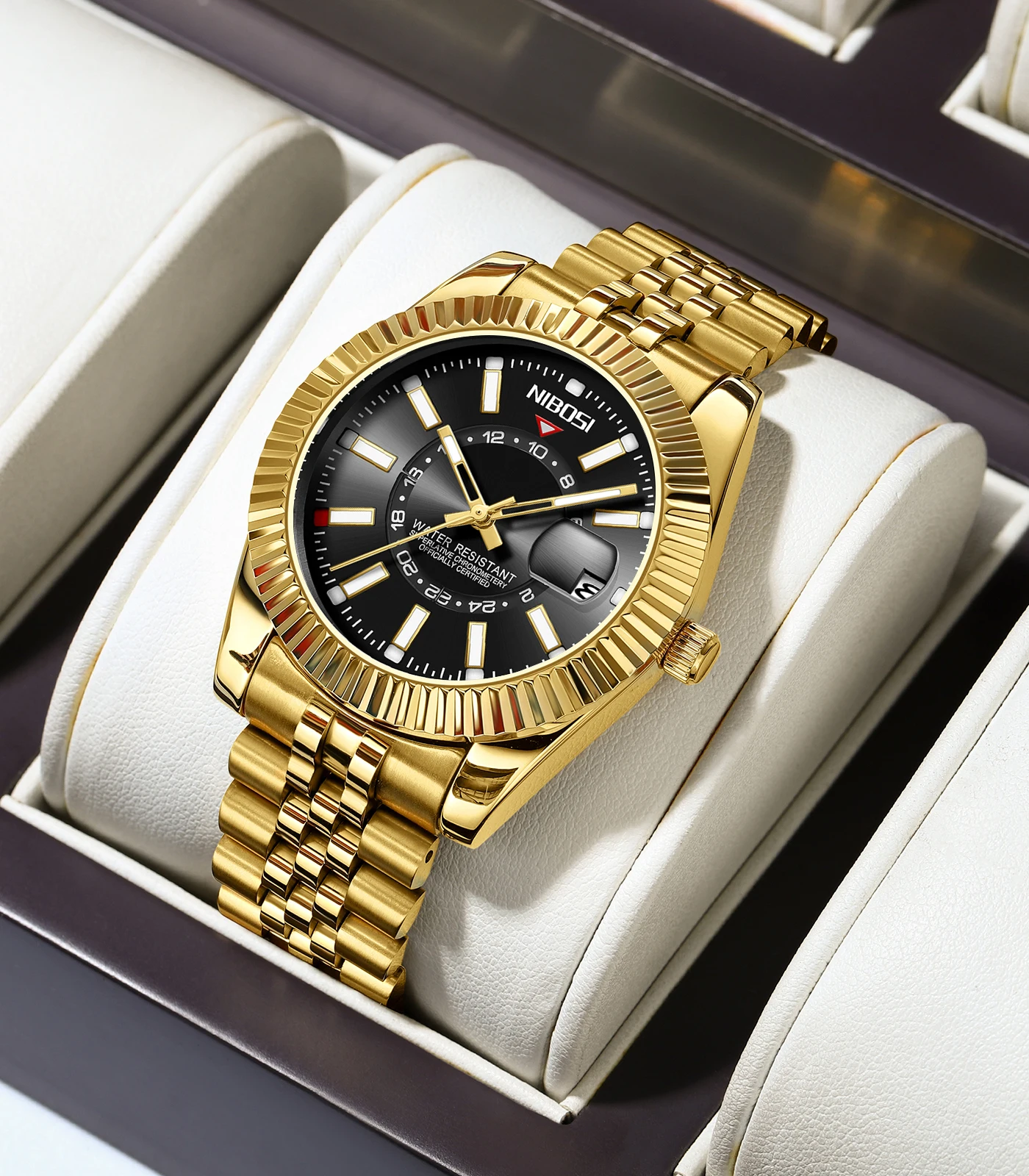 ساعات عجلة سيارة أصلية ثلاثية الأبعاد للرجال مقاومة للماء 360 درجة ° ساعات محور حافة دوارة للرجال ساعات عجلة السيارة الرياضية للرجال على مدار الساعة #5