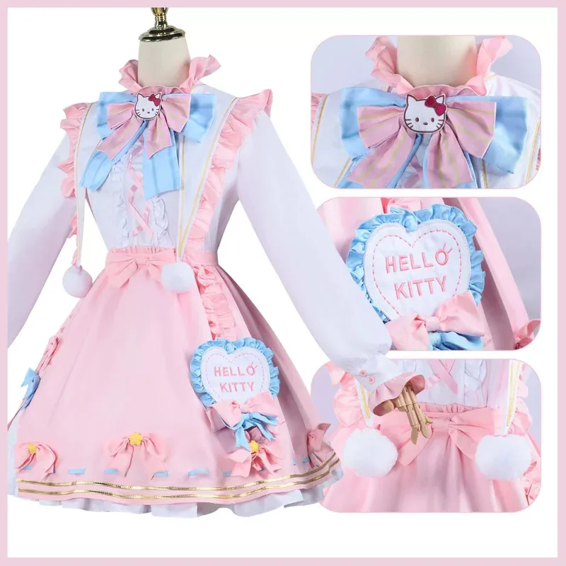 2025 aaa 게임 아이덴티티 Ⅴ 엠마 우즈 가드너 조셉 데살니에 코스프레 의상 귀여운 로리타 스커트 유니폼 가발 신발 남녀 공용 카와