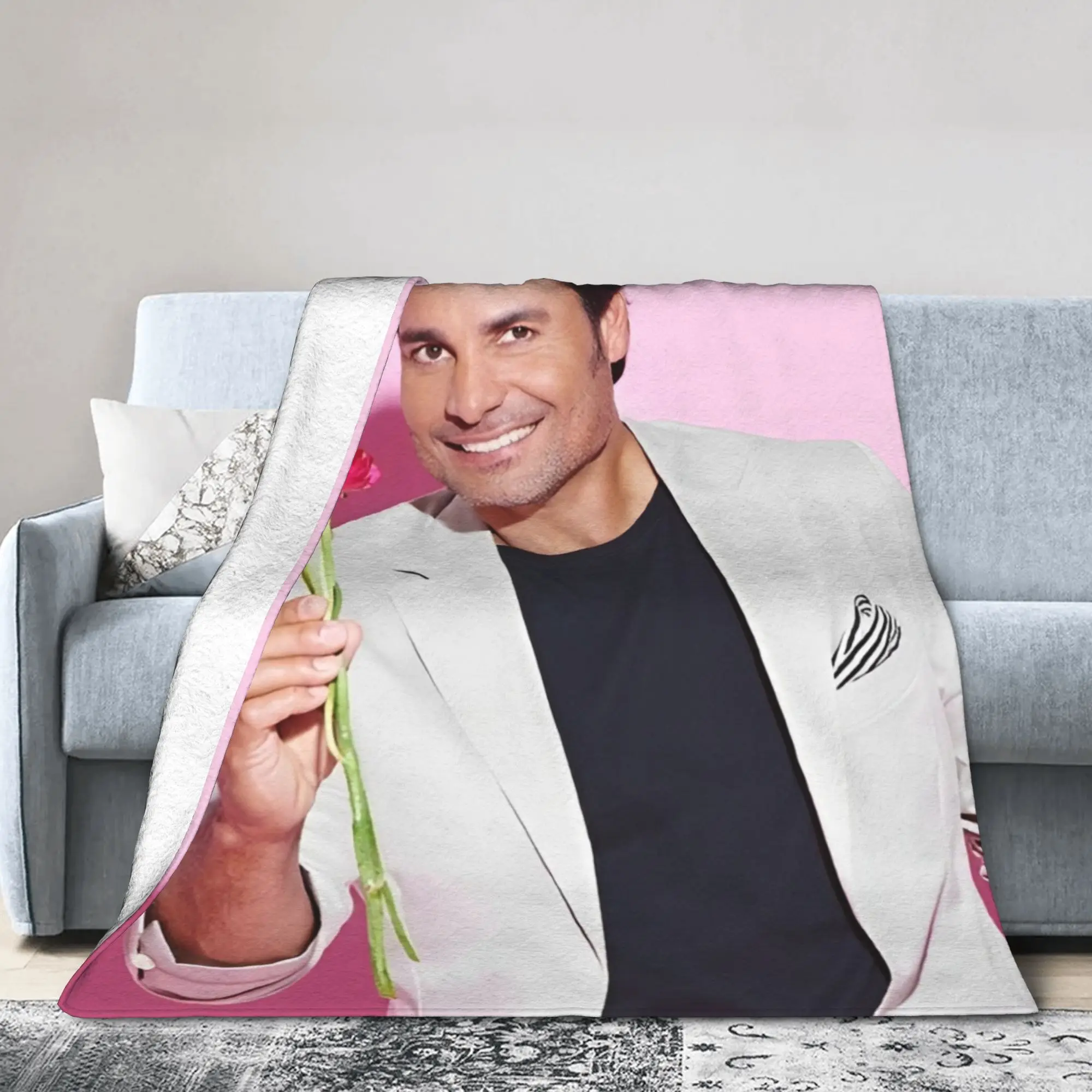 Chayanne Puerto Rican Latin Pop Singer Blanket Flannel All Season  Lightweight Throw Blankets for Bed Outdoor Bedspread