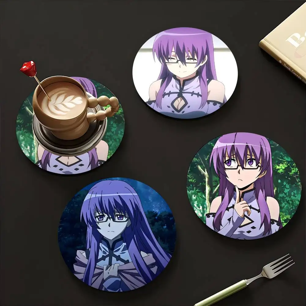 1pc Sheele Akame Ga Kill! Wooden Coaster Colour Printing Cup Mat Home Desk Decoration Gifts