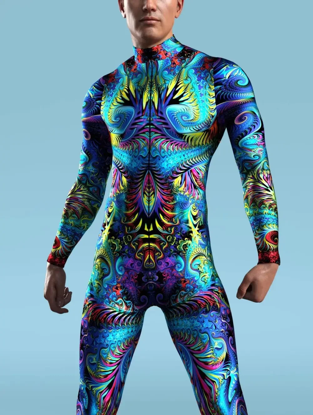 Macacão Cosplay colorido legal para homens e mulheres, Bodysuit desenho, traje Steampunk, festa de Carnaval de Halloween, terno Zentai