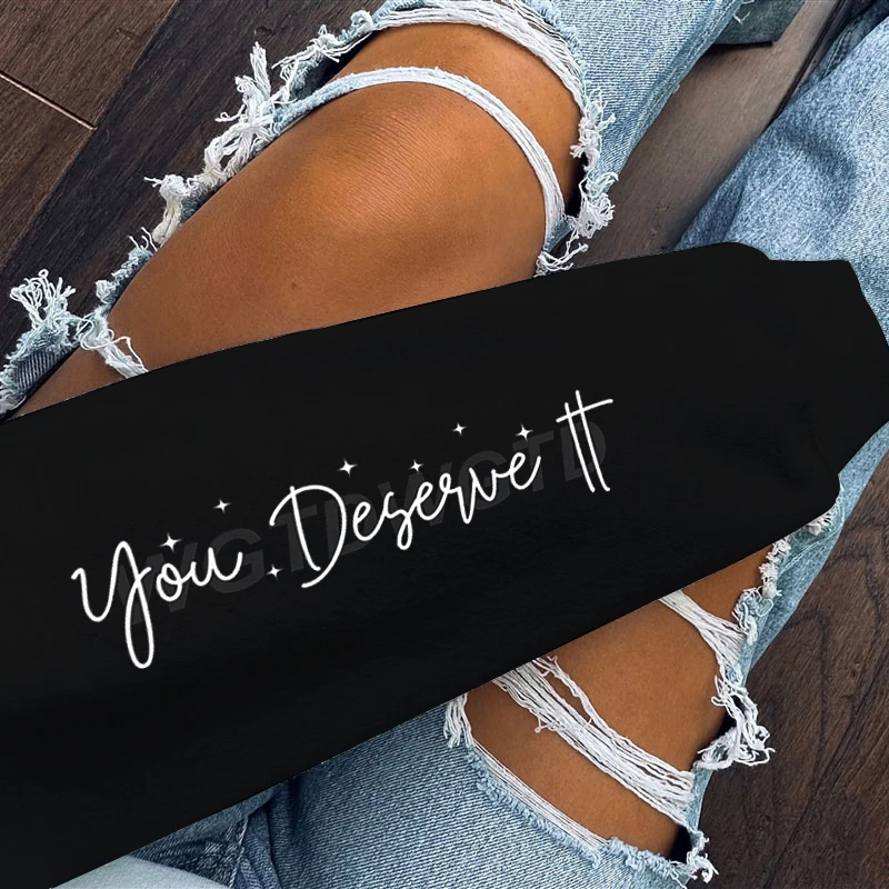 "Choose Happiness Today" Trendy Sweatshirt Women Creative Butterfly Streetwear Inspirational Quotes Crew Neck Hoodless Pullover