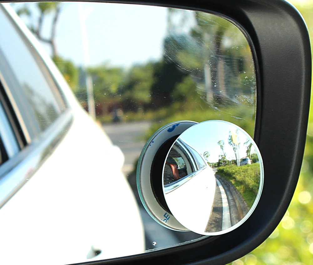 HD Frameless Adjustable-Degree Small round Mirror Blind Spot Mirror Reversing Wide-Angle Mirror Car Rear View