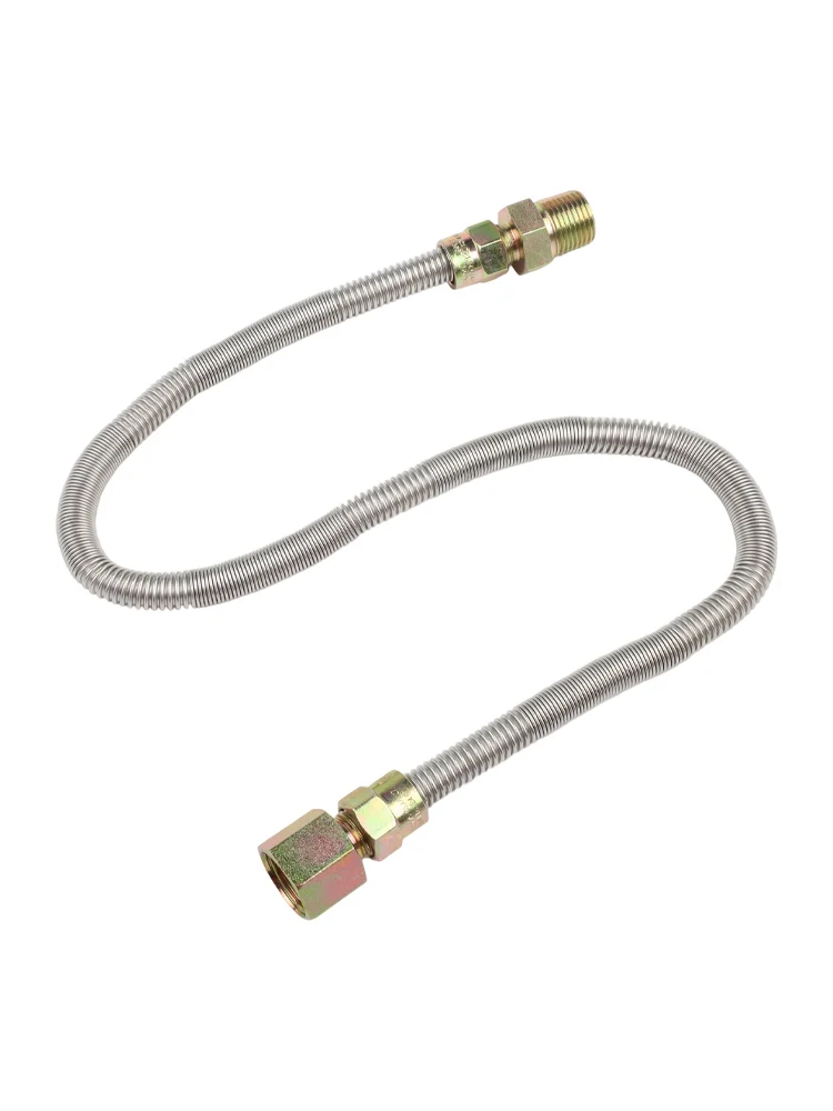 Flexible Gas Hose Corrugated Hose Gas Connection Easy Installation Heat Resistance Noiseless Operation For Propane Appliances
