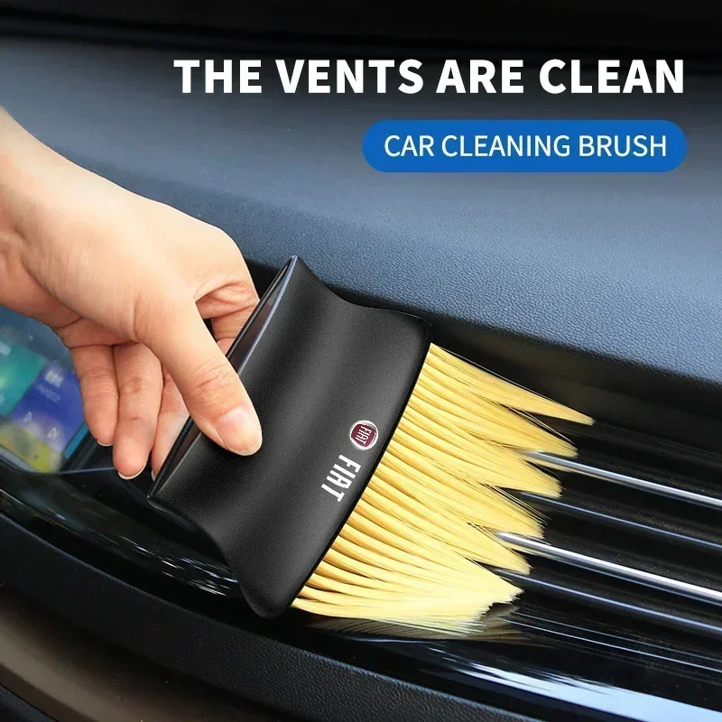 Car interior sweeping dust soft brush car wash tool artifact For FIAT Abarth 500 Panda Bravo Punto Tipo Linea Ducato Freemont