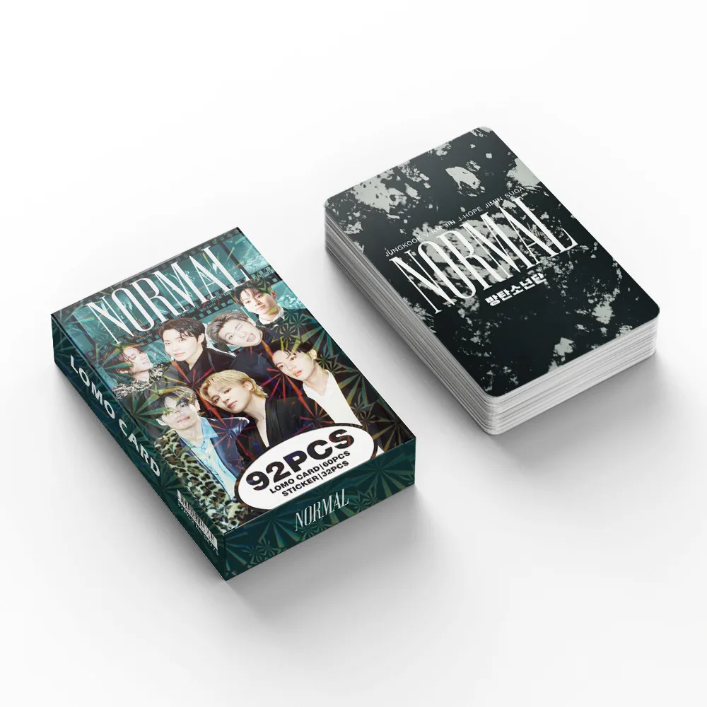 92 small cards, Korean Wave boy group NORMAL peripheral collection photos, star stickers, LOMO cards, greeting cards, gifts
