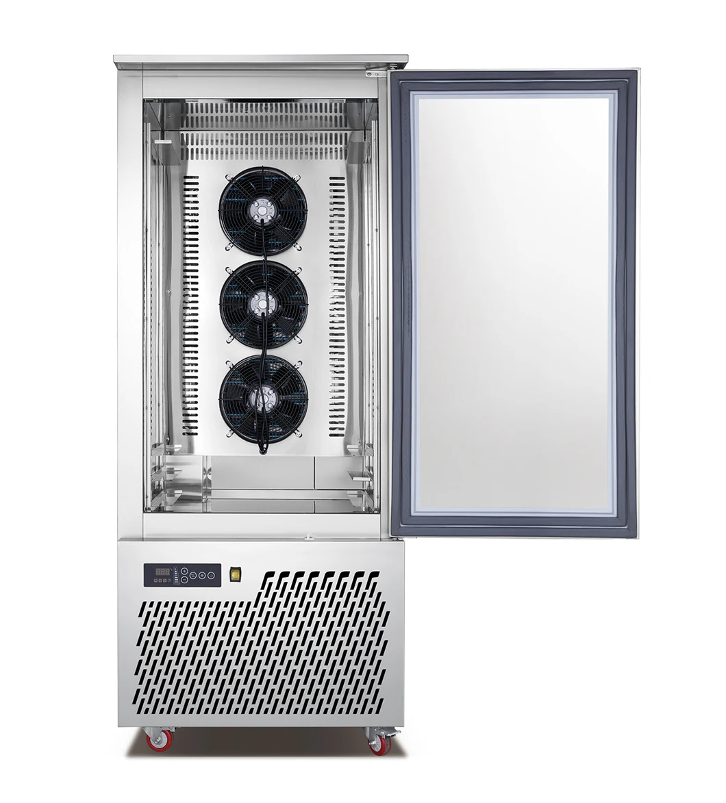 -45 Degree Flash Deep Freezer Fast Chiller Air Cooling System Upright Food Blast Machine for Seafood Meat Dumplin