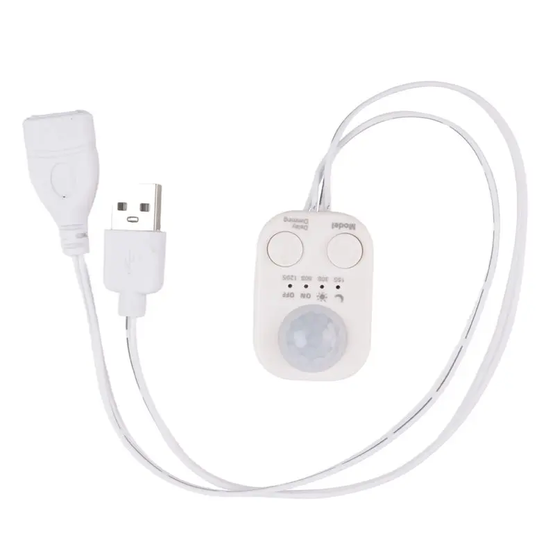 FULL-DC 5V-24V USB Powered DC Body Infrared PIR Motion Sensor Detector Switch Human Detection Device For LED Lights Strips 2045-