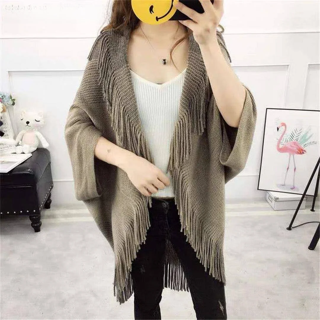 spring-autumn-knitted-cardigan-women-tassel-sweater-coat-faionable-cowl-ne-loose-slimming-outerwear-trendy