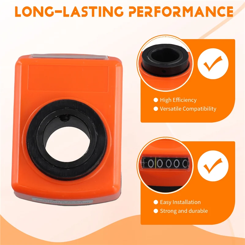 A92P 機械旋盤部品 20mm ボア デジタル位置指示器 オレンジ