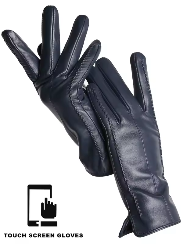 Women's sheepskin gloves winter warm plus velvet short thin touch screen driving color women's leather gloves good quality -2226 - Image 27