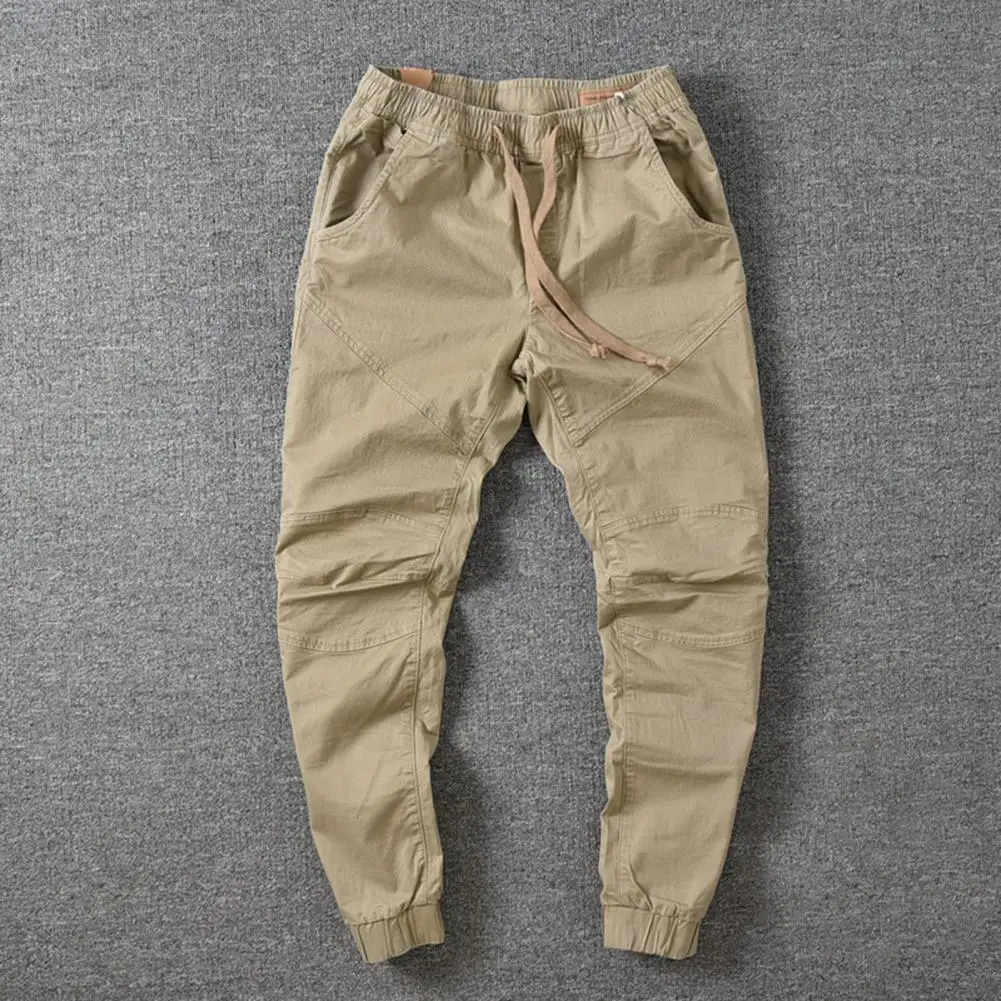 Pantaloni cargo da uomo popolari Pantaloni slim primaverili in puro colore Pantaloni sportivi skinny da uomo per la festa