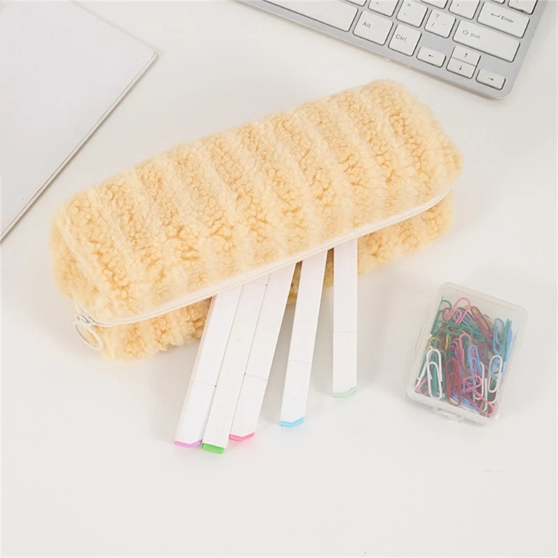 F3MA Пенал большой емкости на молнии Дорожная косметичка для карандашей