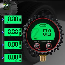 Manometr M11 1/4 1/8 NPT złącze gwintowe śrubowe cyfrowy manometr do gazu do samochodów ciężarowych motocykl