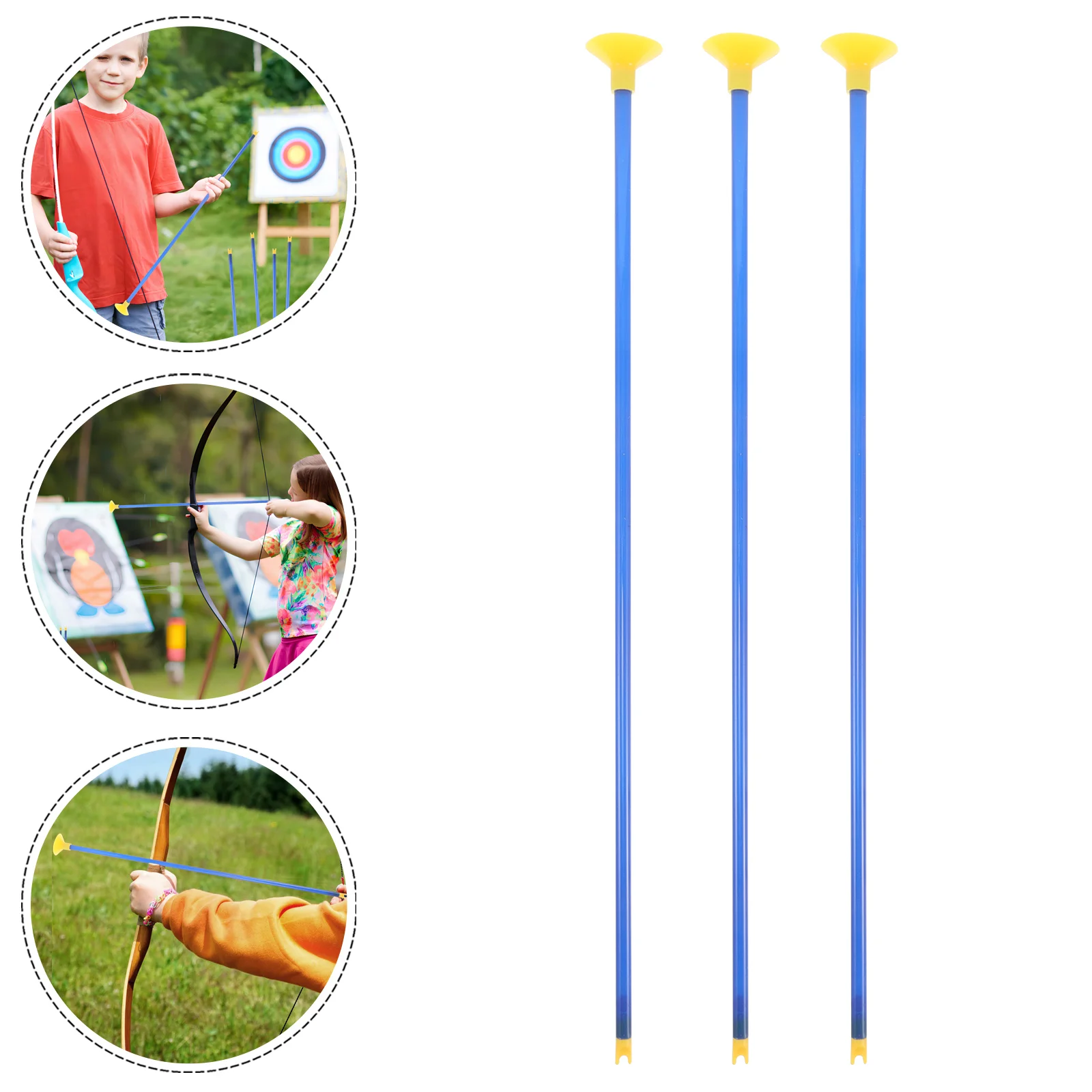 

6 PCS Children's Suction Cup Arrows Kids for Archery with Bulk Practice Plastic