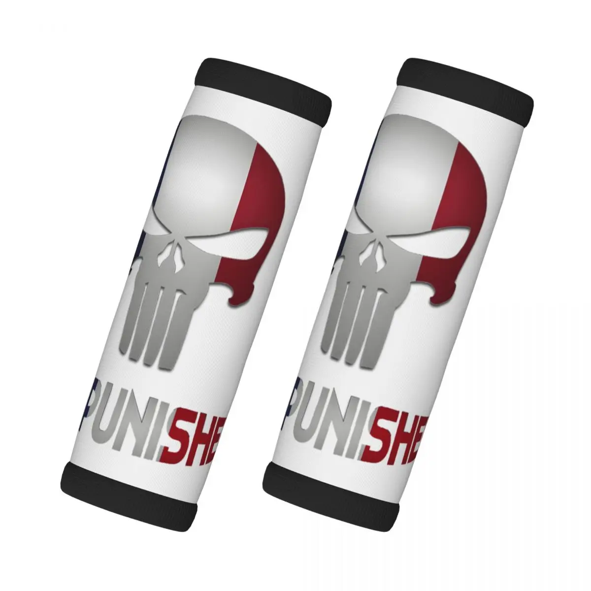 

Custom Punisher Superhero 2 Pcs Luggage Handle Wrap Soft Grip Handle Cover Handle Grip Neoprene Luggage Door Handle