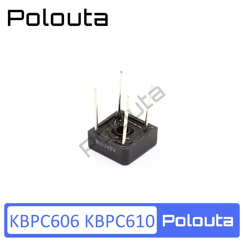 Polouta Kbpc610 Kbpc606 6A Rectifier Bridge Skateboard Support Bridge Rectifier Supper Capacitor Protection Board Sockets Gold
