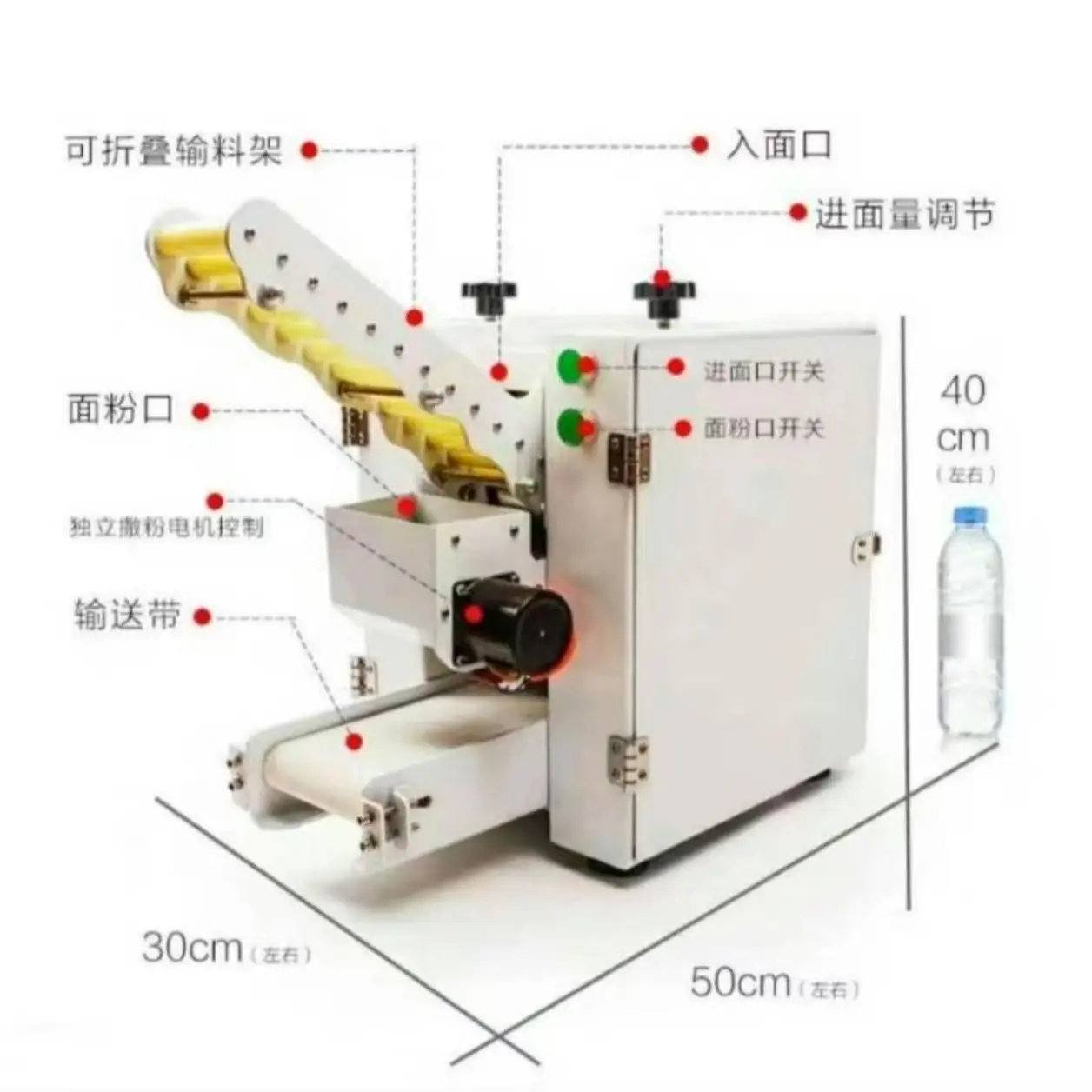 ماكينة صنع الزلابية اليدوية المقلدة، متعددة الوظائف، أوتوماتيكية بالكامل، ماكينة ضغط المعكرونة