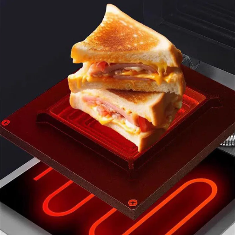 Electric Square Sandwich Maker Non-stick Grill Sandwich Toasted Waffle Machine