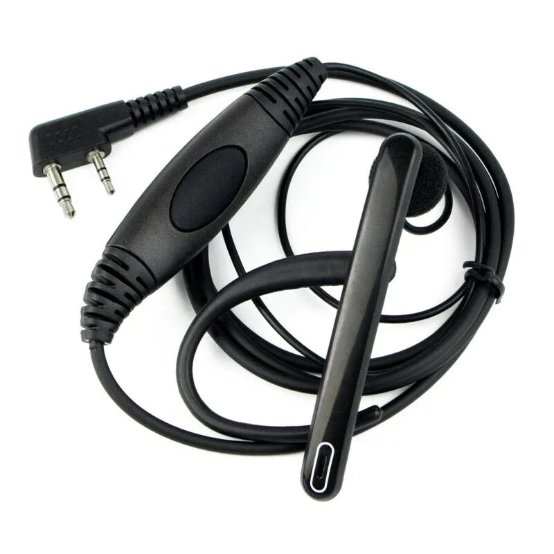 New Ear Rod Headphones 2 Pin Ear Bar Earpiece Mic PTT Mic Tactic Headset For Walkie Talkie Radio Uv-5r BF-888S UV-82 UV-8D