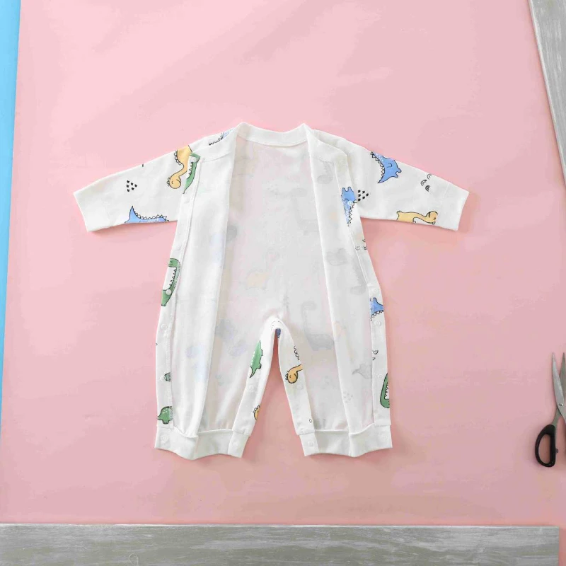 Baby Comfortable Cotton Boneless Romper Mountaineering Dress Printed Long Sleeve Bodysuit Newborn Bodysuit Spring and Autumn