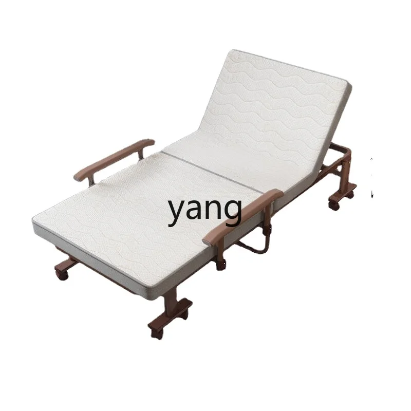 

Yjq Folding Bed Latex Mattress Folding Sofa Bed Adjustable Armrest Noon Break Bed Accompanying