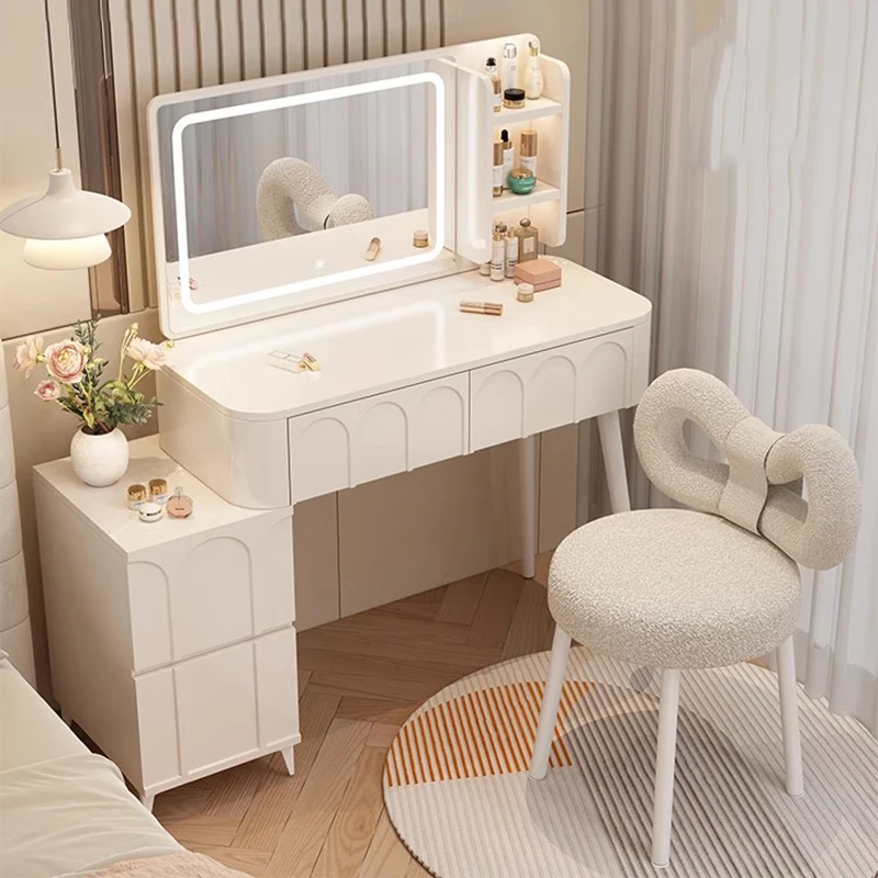 

Nordic Simplicity Vanity Table Space Saving Modern Small Vanity Table Set Storage Drawers Meuble Chambre Apartment Furniture