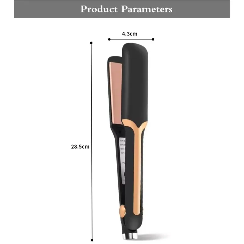 

Tourmaline Negative Ion Salon Rose Gold Honeysuckle Dual-purpose Hair Straightener Curling Hair Straightener