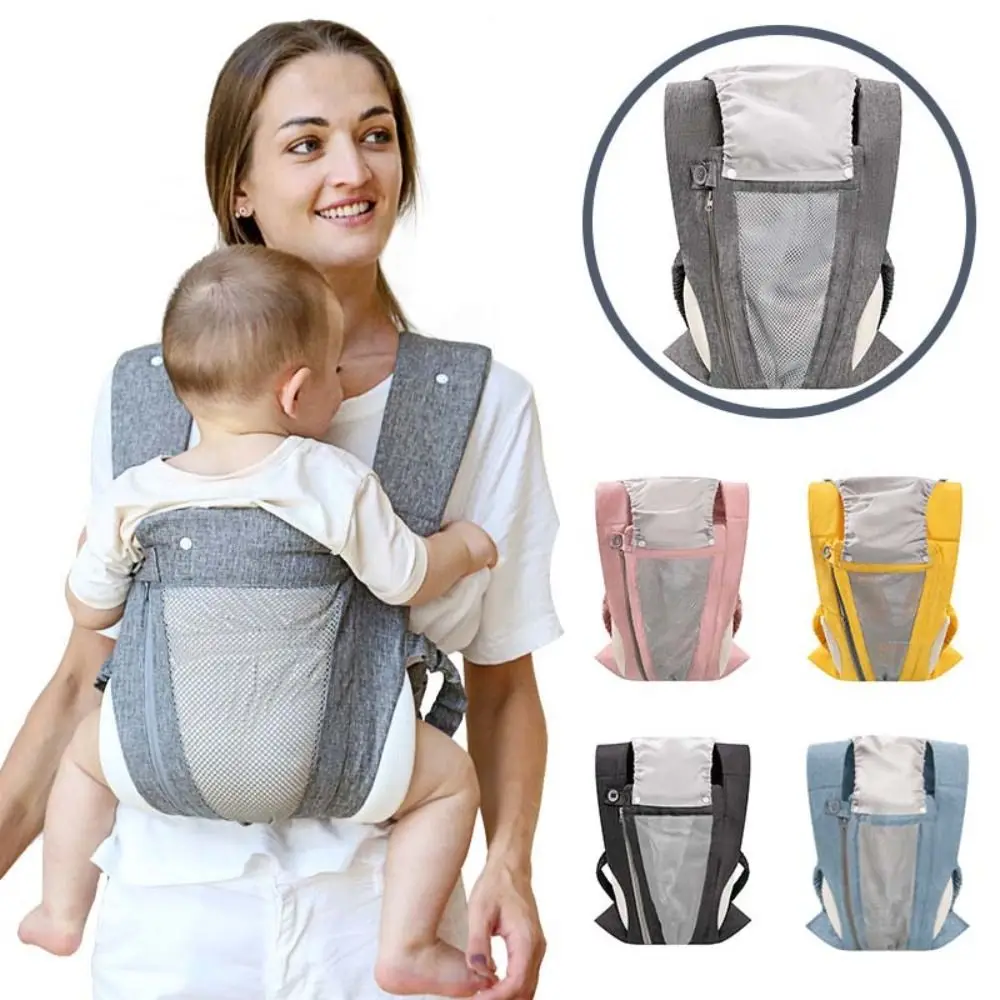 

Newborn Front Holding Baby Wrap Carrier Cotton Mesh Infant Backpacks Infant Kangaroo Bag Horizontal Holding Type