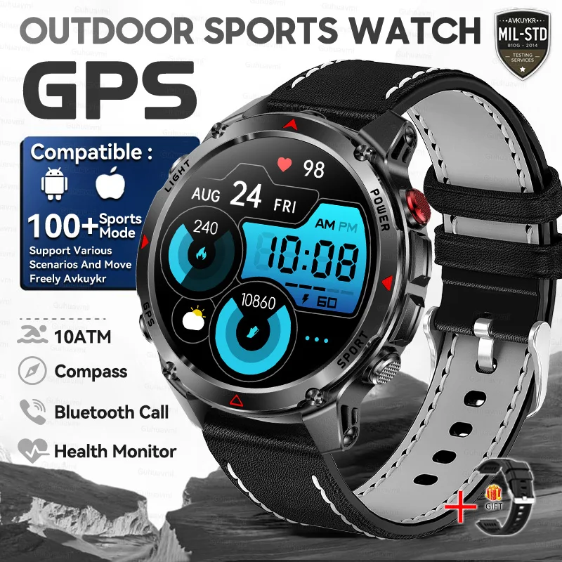 T-Rex 3 Pro Militaire kwaliteit AGPS Smart Watch 10ATM Waterdicht Dual-band GNSS Kompas Hoogtemeter AMOLED Zwemmen Sport Smart Watch Heren