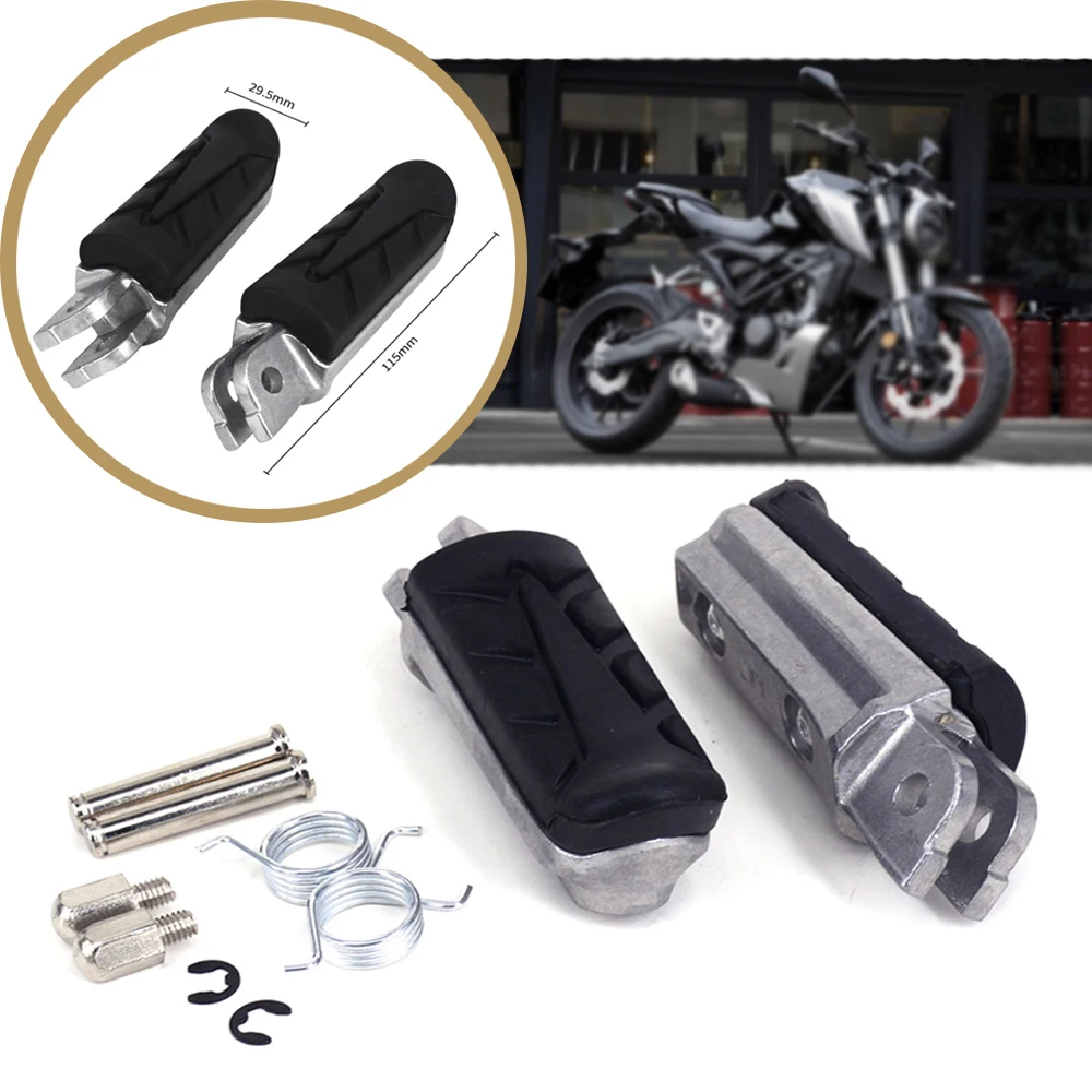 Motorcycle Front Footrest Foot Pegs For HONDA XL CB VT VTR NT CBF CBR NTV VFR 125 250 400 500 600 650 750 800 900 1000 1100 1300