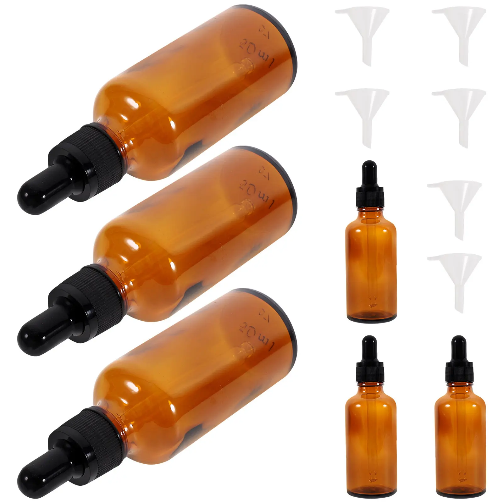 

6Pcs Glass Essential Oil Dropper Bottles Elegant Travel Size Small Perfume Bottles for Women Essential Oil Container Sample