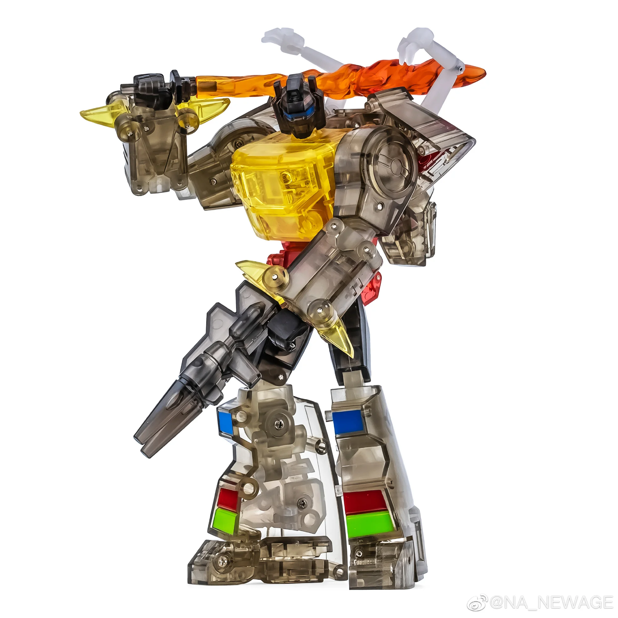 NEW IN STOCK Newage Transformation NA H44T Transparent Grimlock Ymir G1 Animation Small Scale Action Figure With Box