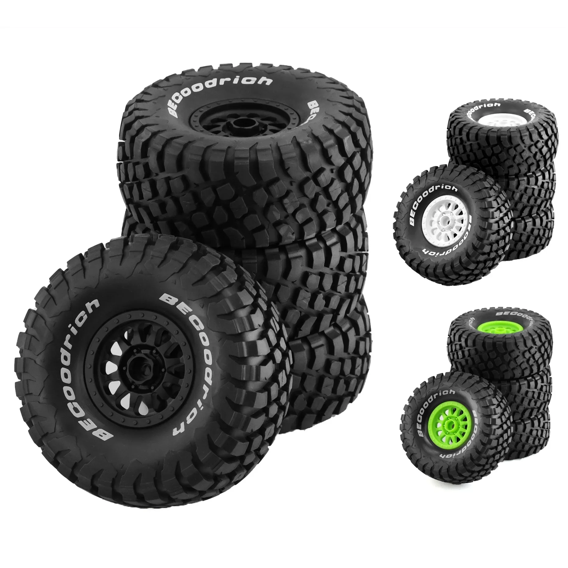 Neumático de camión de recorrido corto desierto, 4 Uds., 138mm, 1/7, rueda hexagonal de 17mm para ARRMA Mojave TRAXXAS UDR Yikong DF7 FS, Buggy todoterreno, coche RC