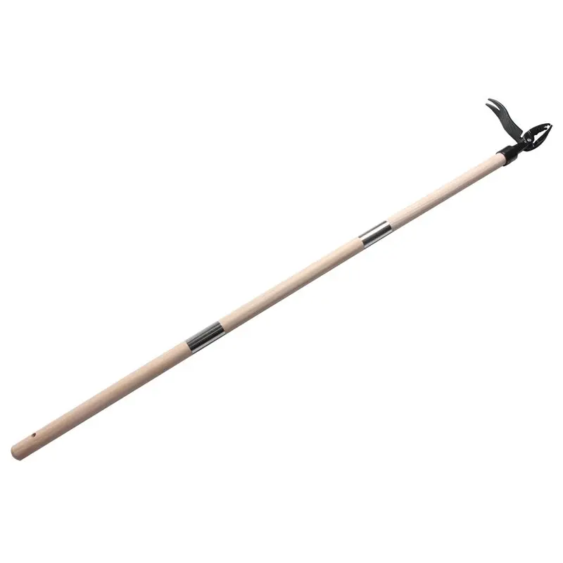 Y50A-Stand Up 4-Claw Steel Head Weed Puller Tool, Long Handle 3-Sectioal Pole Design Garden Weeding Equipment