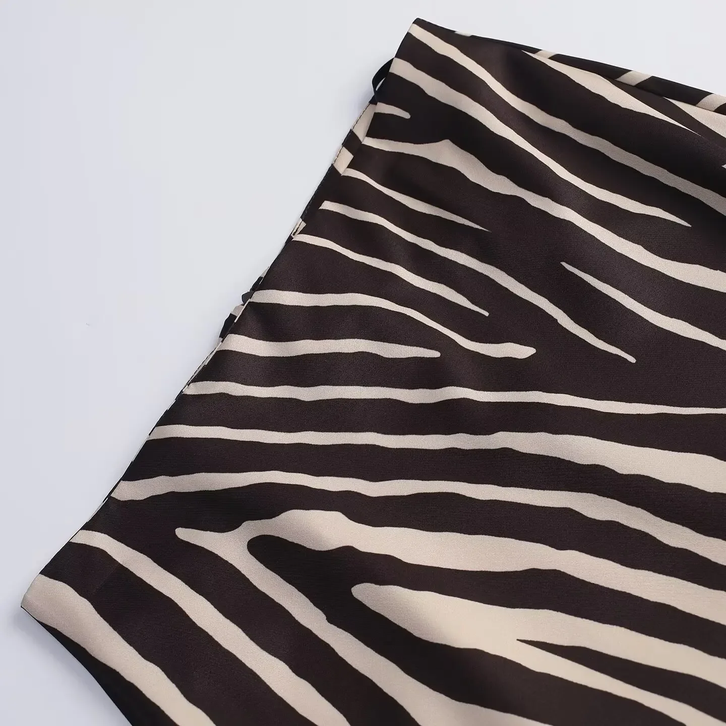 KONDALA Damen Casual Zebra Midi-Röcke Vintage High Street Röcke mit Schlitz Neu 2026 Frühherbst Trendige Elegante Pendler-Röcke für Damen – Detail 5