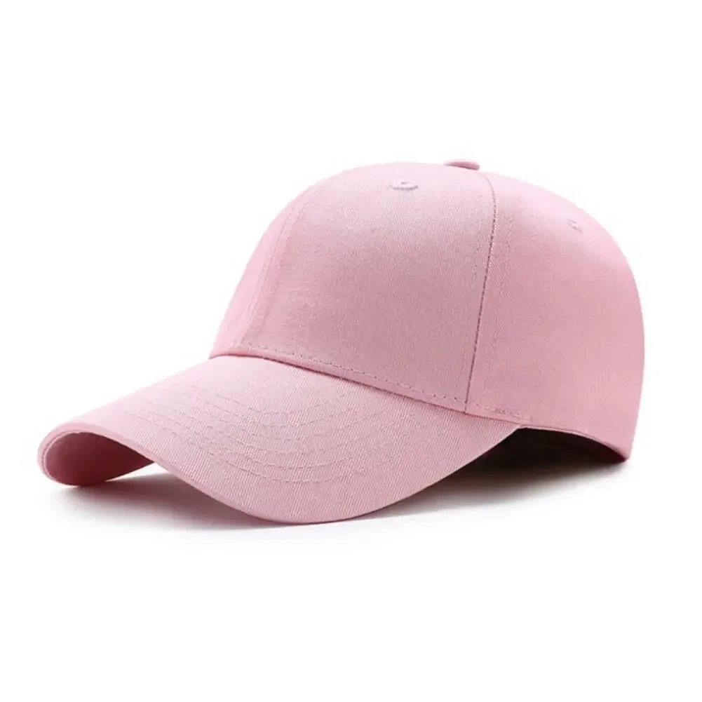 Men Women Fashion Casual Simple Baseball Cap Solid Color Cotton Hat Black Pink White Wine Red Blue Snapback Best Selling 2023