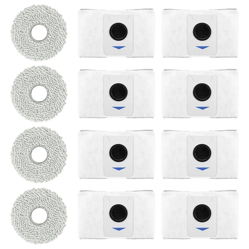 Мешок для пылесоса, набор аксессуаров для Ecovacs Deebot T20 Omni/X1 Omni, мешки для пыли, ткань для швабры, запасные аксессуары, детали