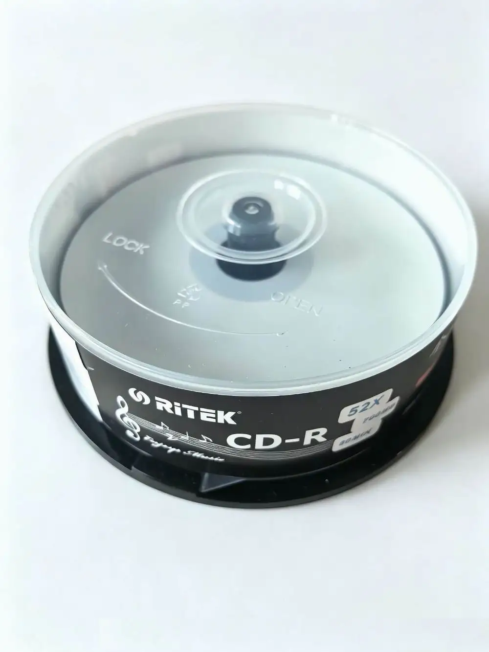 Black CD-R Blank Disks Recordable 700MB 80MIN 52X 25Cake Disc Printable