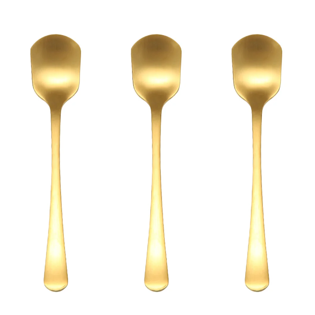 

6 PCS Coffee Stirring Spoon Creative Stainless Steel Tableware Dessert Flatware Serving Utensils