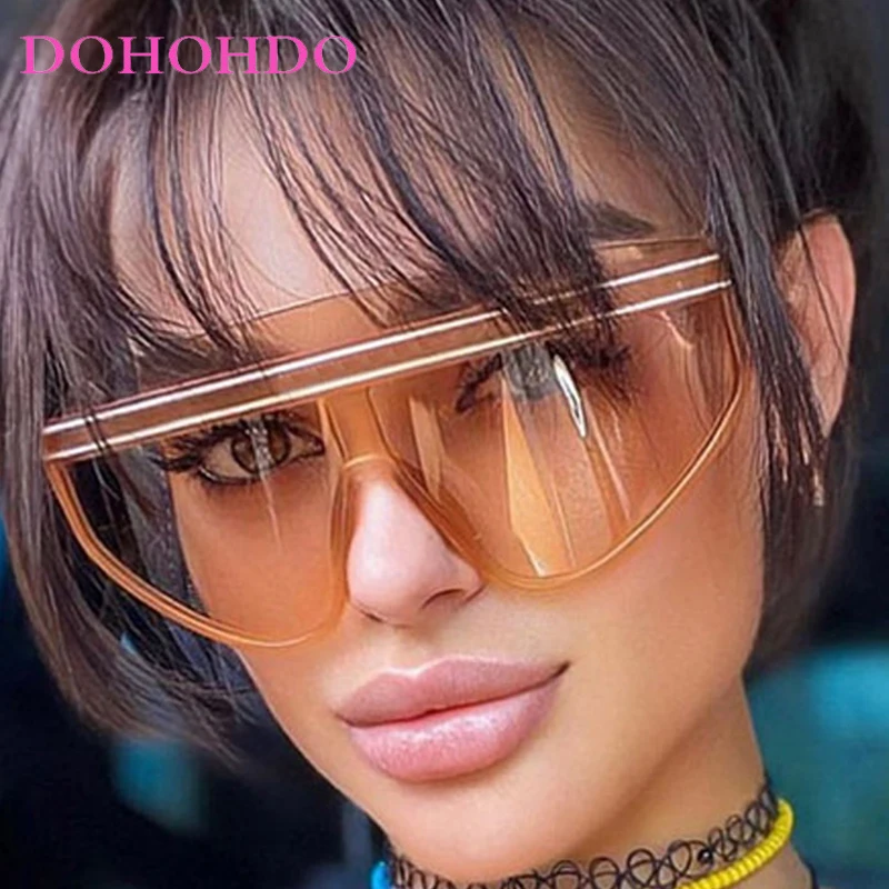 

2025 Luxury Designer Oversized One-Piece Sunglasses Women Sports Cycling Sunglass Men Steampunk Outdoor Eyewear Windproof Goggle